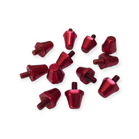 Rouge Aluminium Football Pins Nike Puma New Balance Mizuno 8x13mm 4x16mm
